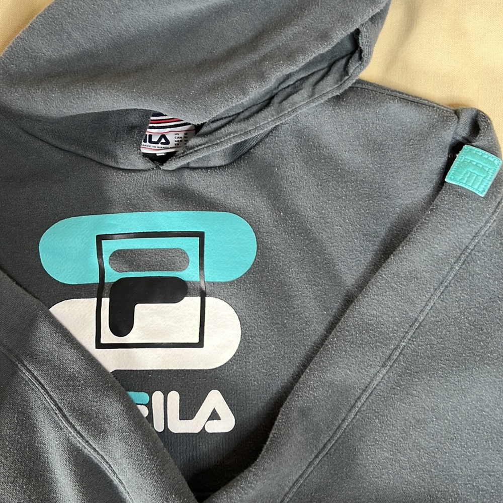 Youth Unisex Fila Hoodie Top - Picture 3 of 6